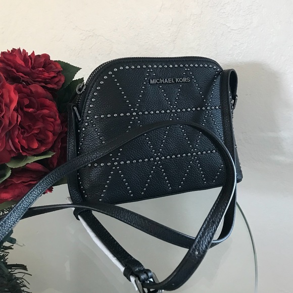 Michael Kors Adele Dome Black Crossbody Bag - Picture 5 of 6